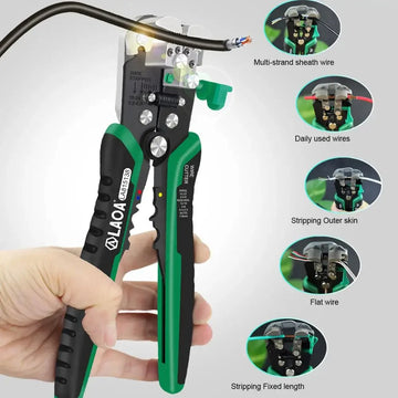 Automatic Wire Stripper with Built-in Springs New Type Electrician Cable Cutting Tool Crimping Apsilon