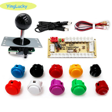 Arcade 2 Player Zero Delay Kit Mando Arcade Usb Encoder To Pc Rasberry Pi SANWA Push Button Joystick Usb Arcade Cabinet Apsilon