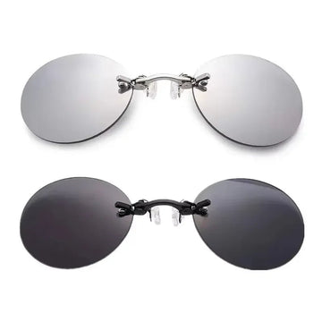 Matrix Morpheus - Zonnebril - Rond en Randloos - UV400 - Vintage - Voor Mannen - Randloze Bril Model Apsilon