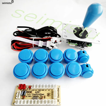 ARCADE Joystick Copy SANWA Game Machine Arcade Console DIY Kit Push Buttons For PC Raspberry Pi Zero Delay USB Board Controller Apsilon
