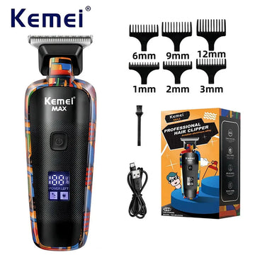 Kemei - Haartrimmers - Digitaal Display - Professioneel - Elektrisch - Voor Mannen - Model 5090 Apsilon