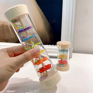 Baby Serie - Houten Speelgoed - Regen Geluid Simulatie - Muziek Schudder - Educatief - Voor Baby's Apsilon