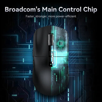 Attack Shark - Muis - PAW3395 Bluetooth Tri-Mode - RGB Touch Magnetische Oplader - Gaming - Voor Gamers - Model X6 Apsilon