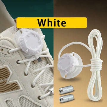 Fashion Swivel Buckle Laces Automatic Shoelace Without ties Kids Adult Sneakers No Tie Shoe laces Shoe accessories 1Pair/2Pair Apsilon