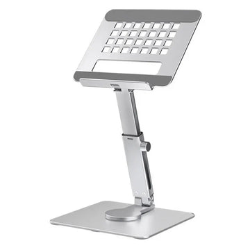 Aluminium Tablethouder 360° Draaibaar Opvouwbaar Verstelbaar Standaard Voor iPad Gebruikers 4-14 Inch Model Apsilon