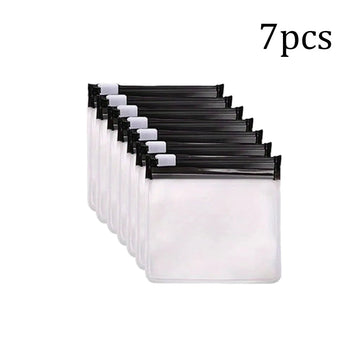 Set van 7 Pillenzakjes - Herbruikbaar en Zelfsluitend - 7 Kleuren - Geneesmiddelen Organizer - Voor Reizigers - Model 7pcs Apsilon