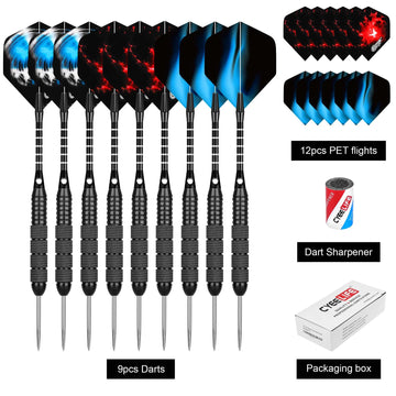 CyeeLife - Darts Set - 6/12 Stuks - 24G Stalen Naalden - Valbestendig - Professioneel - Voor Buiten - 24G Apsilon