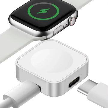 Apple Watch Serie - Draadloze Oplader - Dubbele Interface - Snel Opladen - Magnetisch - Voor Apple Gebruikers - Model Ultra S9 Apsilon