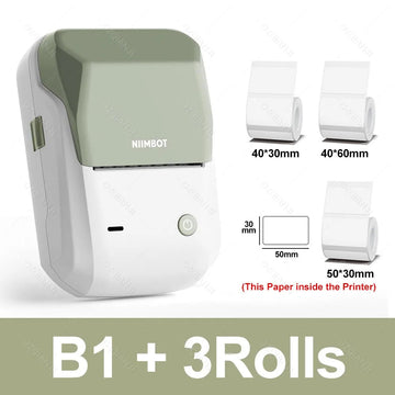NIIMBOT - Thermische Labelprinter - Draagbaar - Bluetooth - Waterdicht - Voor Kantoor en Thuis - B1 Apsilon