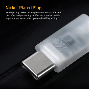 KZ Earphones Cable OFC Silver Plated Upgrade Cable Wire Type-c 2PIN Cables Microphone Optional Apsilon