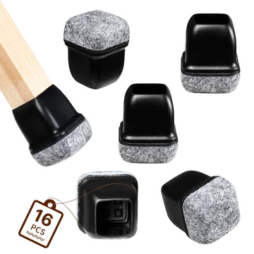 Siliconen - Stoelpootbeschermers - Anti-Slip - Geluiddempend - Vloerbeschermers - Voor Houten Vloeren - 16 Stuks Apsilon