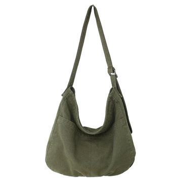 Canvas Serie - Schoudertas - Groot Capaciteit - Solide Kleur - Crossbody - Voor Studenten - Model 2023 Apsilon