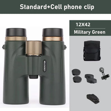 12x42 Binoculars Professional HD Telescope Powerful Long Range Multi-Coated BAK4 Prism For Birdwatching Hunting Outdoor Camping Apsilon