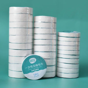Gecomprimeerd - Handdoek - Snel-Drogend - Wastbaar - Reizen - Voor Reizigers - Set 10 Stuks Apsilon