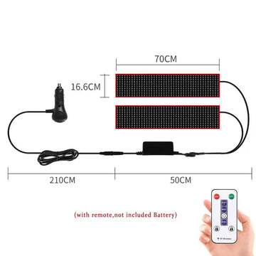 Devil Eye - LED Pixel Paneel Licht - Met Afstandsbediening - Vouwbaar - RGB Verlichting - Voor Vrachtwagens - 12V-24V Apsilon