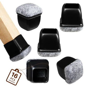 Siliconen - Stoelpootbeschermers - Anti-Slip - Geluiddempend - Vloerbeschermers - Voor Houten Vloeren - 16 Stuks Apsilon
