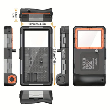 Duikserie - Waterdichte Hoes - 15m Duikbestendig - Premium Bescherming - Telefoonhoes - Voor iPhone en Samsung - 6.8 Inch Model Apsilon