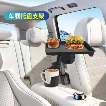 Universeel - Auto Bekerhouder Tray - Dubbele Houder - Verstelbaar - Drinkstandaard - Voor Automobilisten - Model UC001 Apsilon
