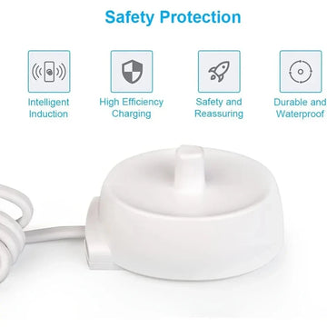 HOMEFISH 1pc Electric Toothbrush Replacement Charger For More Safety Compatible with Most Oral B Toothbrush Apsilon