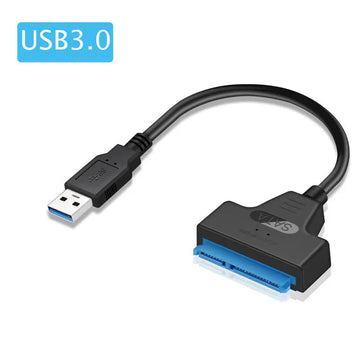 USB-SATA Serie - USB naar SATA Kabel - Tot 6 Gbps - Voor 2.5 Inch HDD SSD - Adapter - Voor Gebruikers - SATA III 22 Pin Apsilon