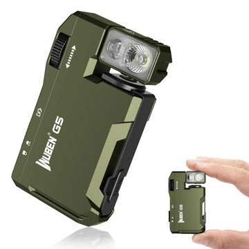 WUBEN G5 Rechargeable EDC Flashlight, 400 Lumens Dual Light Sources Mini Flashlight with RGB Light, Portable Pocket Flashlights Apsilon