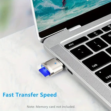 Type C - SD-Kaartlezer - Met Zinklegering Schaal - USB-C Naar USB Adapter - Kaartlezer - Voor Laptop en Smartphone Gebruikers Apsilon