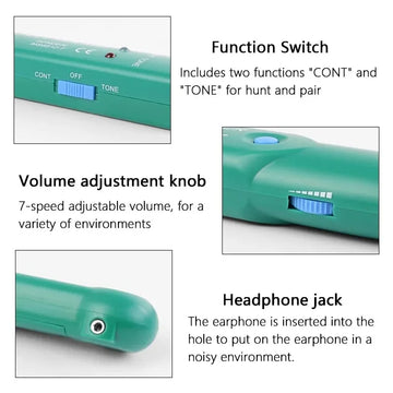 MS6812 Cable Tracker Tester Professional Line LAN Detector UTP STP Telephone Wire Tracer Breakpoint Location Diagnose Tone Apsilon