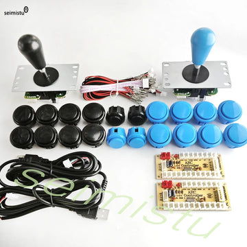 ARCADE Joystick Copy SANWA Game Machine Arcade Console DIY Kit Push Buttons For PC Raspberry Pi Zero Delay USB Board Controller Apsilon