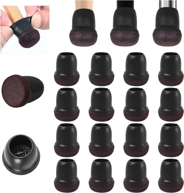 Siliconen - Stoelpootbeschermers - Anti-Slip - Geluiddempend - Vloerbeschermers - Voor Houten Vloeren - 16 Stuks Apsilon
