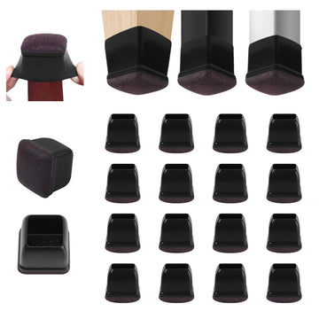 Siliconen - Stoelpootbeschermers - Anti-Slip - Geluiddempend - Vloerbeschermers - Voor Houten Vloeren - 16 Stuks Apsilon
