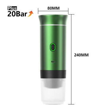 Draadloos Elektrisch - Portabele Espresso Koffiemachine - 3-in-1 Capsule en Poeder - Koffiemaker - Voor Reizigers en Kampeerders Apsilon