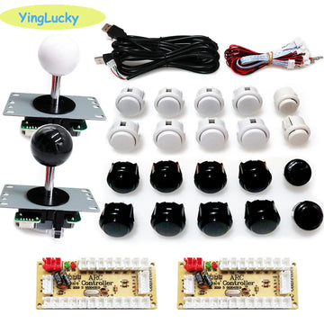 Arcade 2 Player Zero Delay Kit Mando Arcade Usb Encoder To Pc Rasberry Pi SANWA Push Button Joystick Usb Arcade Cabinet Apsilon