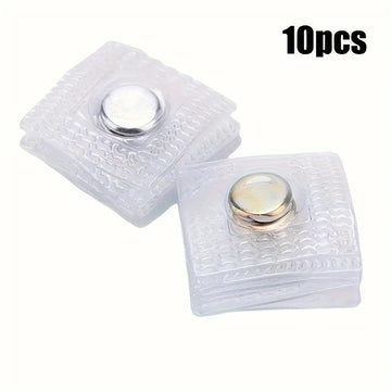 10-Pack Invisible Magnetic Snap Fasteners, 0.99cm Metal Sewing Buttons for Clothing and Bags Apsilon