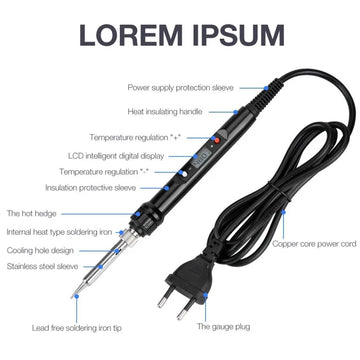 Temperature Electric Soldering Iron Kit 110V 220V 80W LCD Solder Welding Tools With XL830L Multimeter Welding Tool Kit Apsilon