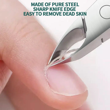 Nailpop - Nagelknipper Set - Roestvrij Staal - Cuticula Pusher - Manicure - Voor Thuisgebruik - Model NP Apsilon