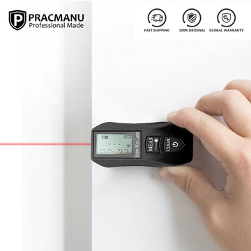 Pracmanu 30M Laser Rangefinder Digital Distance Meter High Precision Mini Laser Rangefinder USB Rechargeale Measurement Tool Apsilon