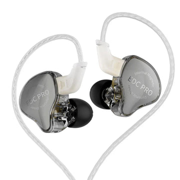KZ EDC PRO - Oordopjes - Hoge Gevoeligheid - Grote Dynamische - Zilveren Kabel - Voor Audiofielen - Model EDC PRO Apsilon
