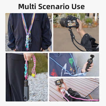 Sportcamera - Camerariem - Verstelbaar - Anti-Verlies - Nekriem - Voor Fotografen - Model Pocket 3 Apsilon