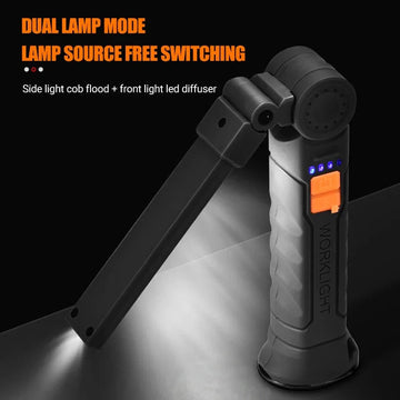 COB LED Serie - Draagbare Zaklamp - USB Opladbaar - Magnetisch - Werklamp - Voor Kampeerders - Standaard Model Apsilon