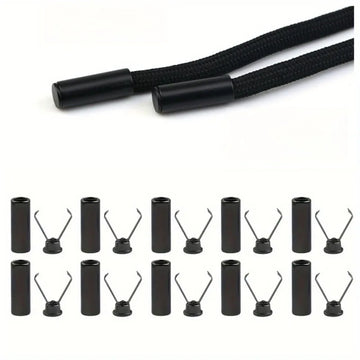 10pcs Heavy Duty Cord Locks Adjustable Metal Clips Secure Fastening for Shoelaces Bags Hoodies DIY Crafts Organizing Cables Apsilon
