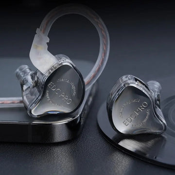 KZ EDC PRO - Oordopjes - Hoge Gevoeligheid - Grote Dynamische - Zilveren Kabel - Voor Audiofielen - Model EDC PRO Apsilon