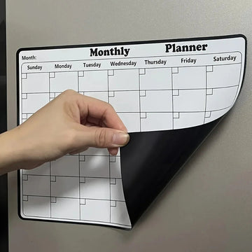 Stijlvol - Magnetische Kalender - Droogwisbaar - Maandelijks - Planner - Voor Keukenliefhebbers Apsilon