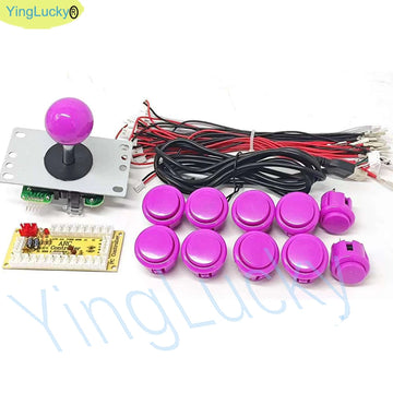 Arcade 2 Player Zero Delay Kit Mando Arcade Usb Encoder To Pc Rasberry Pi SANWA Push Button Joystick Usb Arcade Cabinet Apsilon