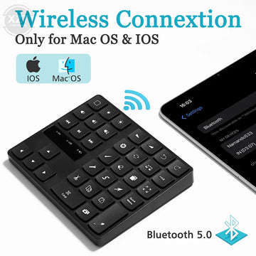 Bluetooth Toetsenbord Draadloos Bluetooth 5.0 35 Toetsen Numeriek Voor Mac en iPad Gebruikers Model 35Keys Apsilon