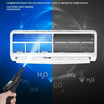 2500W Handheld Steam Cleaner High and Temperature Air Conditioner Kitchen Hood Car Steam Clean Machine Floor and More Cleaning Apsilon