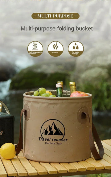 Opvouwbare Emmer - Waterproof Opvouwbaar - Draagbaar voor Kamperen - Reisaccessoire - Voor Outdoor Enthousiasten - Model 5L/10L/20L Apsilon