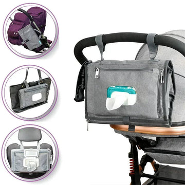 Baby Serie - Verschoningsmat - Waterdicht - Draagbaar met Zakken - Reizen Accessoire - Voor Ouders Apsilon