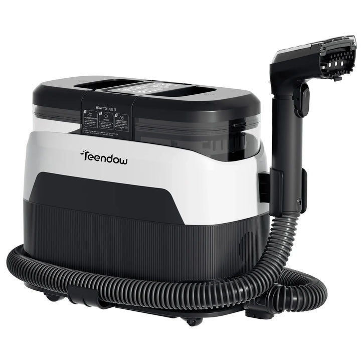 Teendow C6 MAX Powerful 3-in-1 Upholstery & Carpet Cleaner – 1650W Steam, 12000Pa Suction, Dual Tanks, Pet-Friendly Design Apsilon