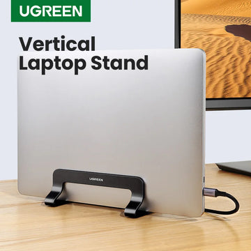 UGREEN Vertical Laptop Stand For MacBook Pro Aluminum Portable Notebook Stand Laptop Support MacBook Air Pro Tablet Phone Stand Apsilon