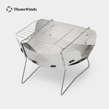 ThousWinds Hanablaze Ultralight Outdoor Foldable Stove Camping Quick-install Wood Stove Fire Pit for Trekking Heating Cooking Apsilon